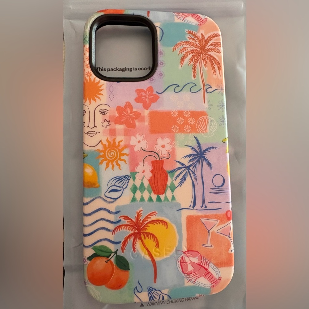 IPhone 12 Casely case Tropical Heat Beachy Collage